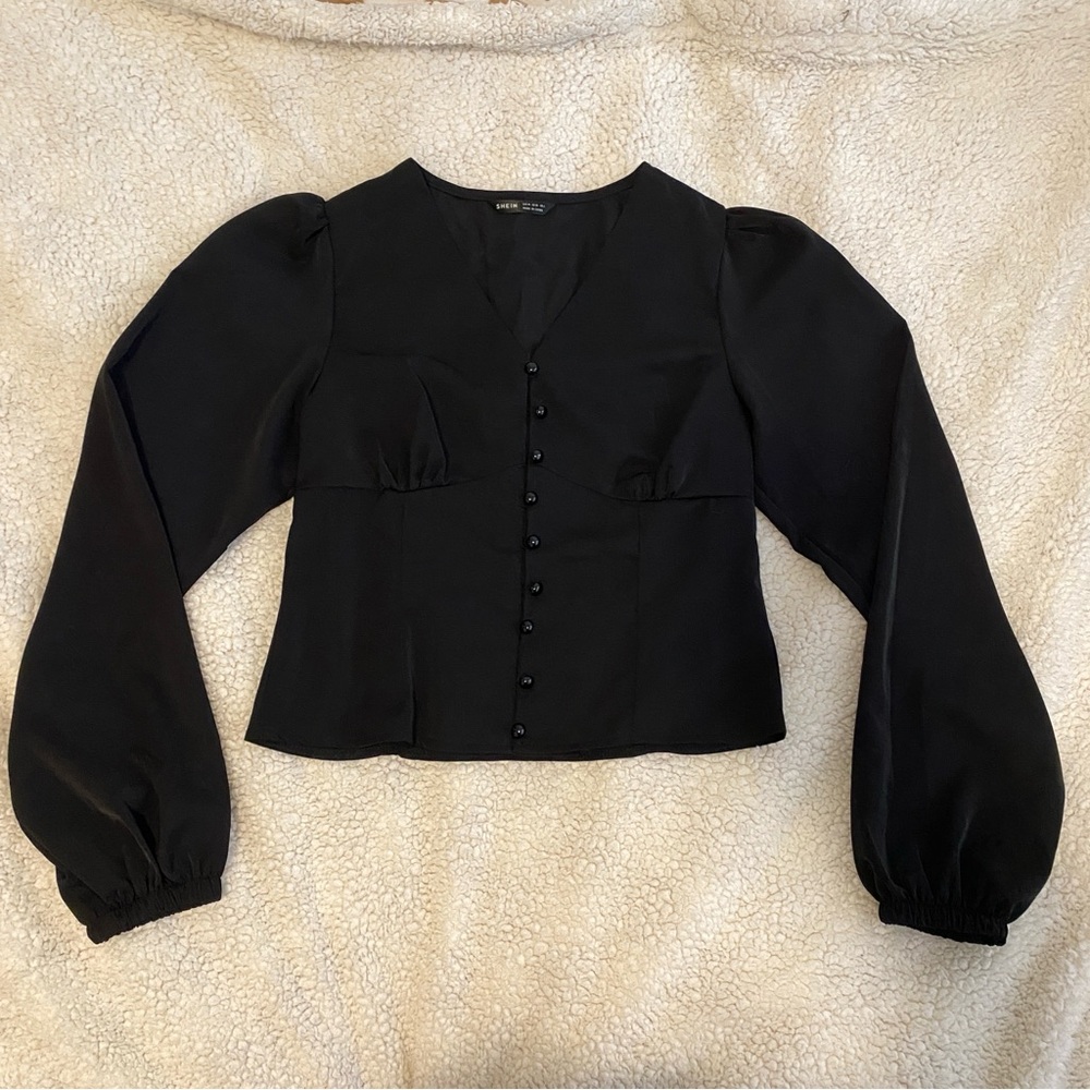 Empire Waist Button Down Blouse
